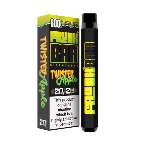 Frunk Bar 600 Puff Disposable Pod Device | Twisted Apple